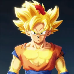 a chick a super saiyan