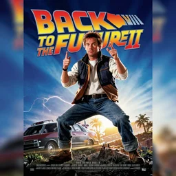 movie poster by drew struzan for the back to the future ii.