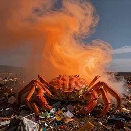 sweltering temperature, psychedelic awareness, incandescent death, material setting, acrid garbage, round orange, terrible proposal, crabby mode