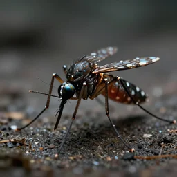 ultra detailed art the god of mosquitoes, atmospheric, brooding, intricate