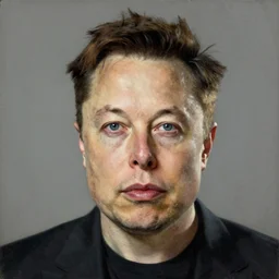 A portrait painting of Elon Musk by Rembrandt van Rijn