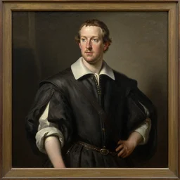 mark zuckerburg as a 1 2 th century peasant in england, painting, exhibited at the british museum, oil on canvas, restored