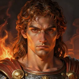 vulcan, roman god of fire, close - up portrait, powerfull, intricate, elegant, volumetric lighting, scenery, digital painting, highly detailed, artstation, sharp focus, illustration, concept art, ruan jia, steve mccurry