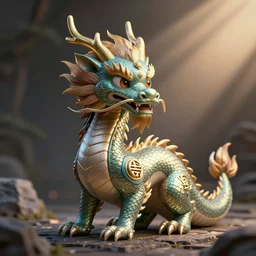 a cute eastern dragon