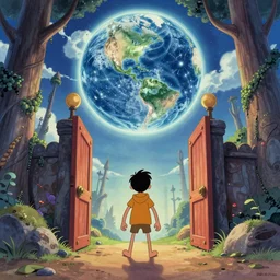An epic digital art of a the entry to a new world, Artwork by Don Bluth, trending on ArtStation
