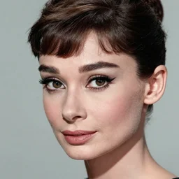 portrait of a beautiful 20-year-old Audrey Hepburn by Mario Testino, ca. 2018, close up, detailed, award winning, Sony a7R