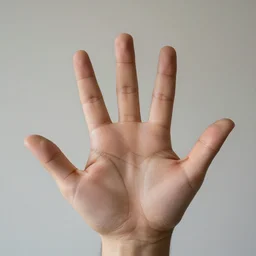 A photo of a hand with too many fingers, award-winning photo, natural textures