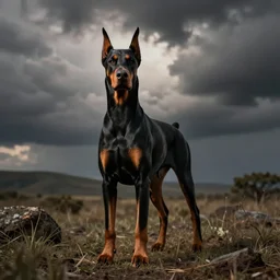 photo of a doberman ant hybrid