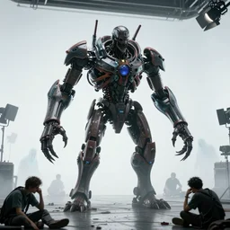 cyberpunk landscape of hell with people suffering and ghost, futuristic look, highly detailed body, very powerful, photorealistic camera shot, bright studio setting, studio lighting, crisp quality and light reflections, unreal engine 5 quality render