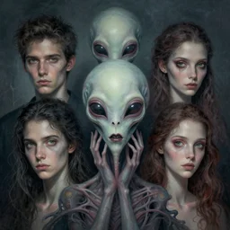 portrait, nightmare anomalies, alien by dariusz zawadzki, kenneth blom, mental alchemy, james jean, pablo amaringo, naudline pierre, contemporary art, hyper detailed