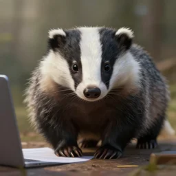 a beautiful painting of an anthropomorphic badger getting denied a short - term loan by ethan van sciver | unreal engine :. 4 | radiant soft light : : cinematic lighting : : volumetric : : 0. 6 beautiful lighting : : ray tracing global illumination, ray tracing reflections, insanely detailed and intricate, elegant, hyper realistic, super detailed : : blurry : : - 0. 3 cropped : : - 0. 3 out of focus : : - 0. 3