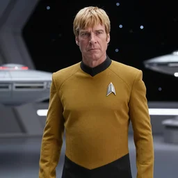 Aragorn in Star Trek uniform is the captain of the starship Enterprise in the new Star Trek movie