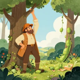 jack and the beanstalk book illustration