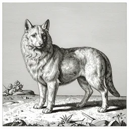 beautiful centred portrait animal, engraving by piranesi, by durer, by claude mellan, by hendrik goltzius, sharp focus illustration, artstation hq