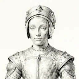 joan of arc, intricate watercolor portrait by john singer sargent