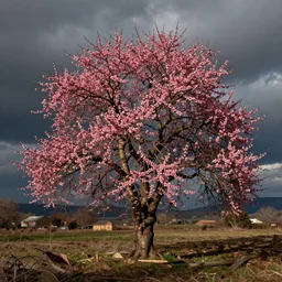a gorgeous peach tree