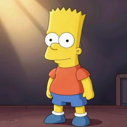 Bart Simpson doing the Bart man