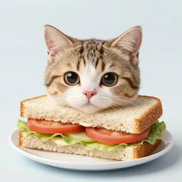 kitten sandwish, hyper detailed