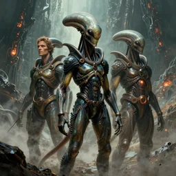 exquisite imaginative scifi alien poster art, movie art, by lucusfilm, weta studio, moebius, james jean, frank frazetta, 8 k, denoised, sharp, crisp, high quality, cinematic