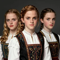 emma watson, annasophia robb, traditional corsican, intricate, highly detailed, artstation, illustration, by ruth pratt bobbs