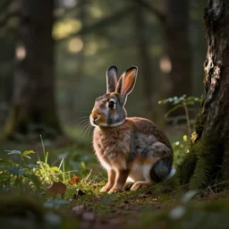 rabbit in the forest