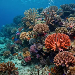 beautiful coral reef photorealistic painting, wlop, concept art, octane render, deviantart, greg rutkowski, cinematic, artstation, key art, hyperrealism