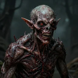 a gruesome portrait of a hideous creature, man-made horrors beyond your comprehension, lovecraftian, highly detailed, digital art, trending on cgsociety
