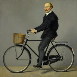 a painting of a bicycle by magritte