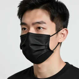 a ultradetailed beautiful panting of a stylish man wearing black medical mask, by ilya kuvshinov, greg rutkowski and makoto shinkai, trending on artstation
