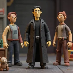 claymation scene of the matrix
