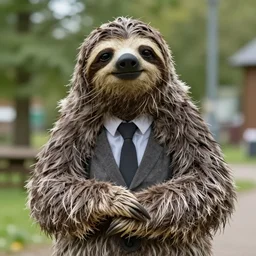 a movie still of olaf scholz as a sloth