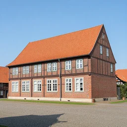 1 8 8 0 s, big german farmhouse, red bricks, hannover, lower saxony