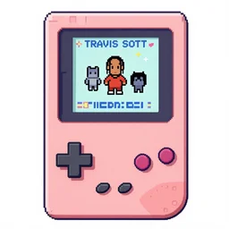 Travis Scott in a gameboy game, digital art, fan art, 8-bit