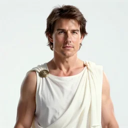 Tom Cruise as a Greek God, glowing with purity, trending on artstation