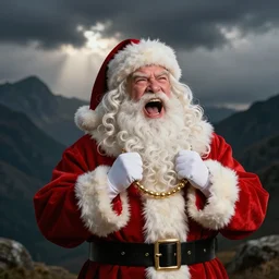 santa screaming