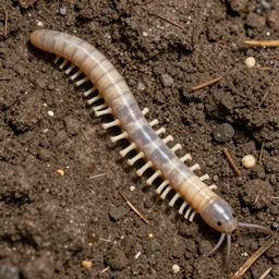 an earthworm skeleton