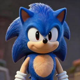 detailed portrait, Sonic the Hedgehog,