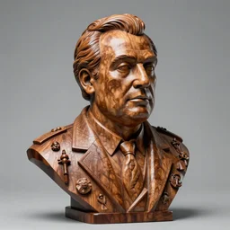 intricate bust of alfred hitchcock carved from wood in baroque style, studio light, maria panfilova, andrea savchenko, mike kime, ludovic plouffe, qi sheng luo, oliver cook, trending on artstation