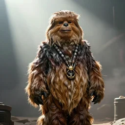 wide angle still of jabba the hutt with the head of donald trump, cinematic, 4 k, god rays through fog.