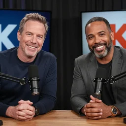 radio hosts david brody and skeery jones the brooklyn boys podcast real life, 8 k, 4 k uhd, realistic, hyper realistic, super detailed, very detailed, detailed