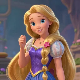 Alex Jones as rapunzel from disney\'s tangled, digital painting, 4k, anime key visual, artstation, kuvshinov ilya