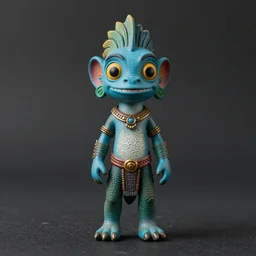 Realistic miniature of Te Fiti on a studio shot, movie shot, cinematic perspective, full hd, Vibrant colors