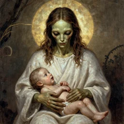 alien birth of jesus