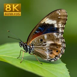 photograph of a butterfly, zoom, leaf, nature, 8 k, intricate, details, 8 k, bbc, documentary