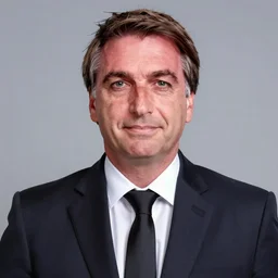 Jair Bolsonaro portrait in Persona 5, Persona 5 style, anime