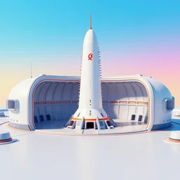 large soviet nuclear hall with open reactor. clean and simple futuristic interior. environment for 3 d game, bright and color design. colorful gradients. retrofuture detailed fantasy science fiction illustration. trending on artstation. crisp and clean. unity engine
