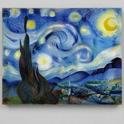 starry night by claude monet