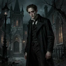 haunted gothic old london 1 9 0 0, lovecraft, photorealistic, dark, atmospheric lighting, painted, intricate, ultra detailed by leesha hannigan, thierry doizon, kai carpenter, well composed, best on artstation, cgsociety, epic, stunning, gorgeous, intricate detail, smart color, sharp focus