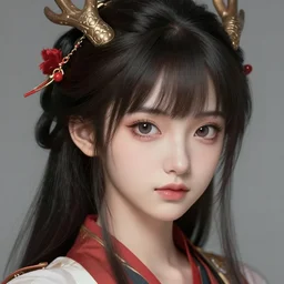 character concept art of an anime dragon lady | | cute - fine - face, pretty face, realistic shaded perfect face, fine details by stanley artgerm lau, wlop, rossdraws, james jean, andrei riabovitchev, marc simonetti, and sakimichan, tranding on artstation