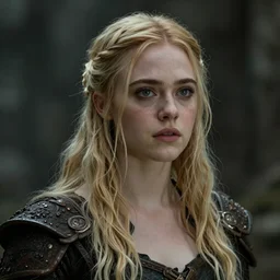 Elle Fanning in Dark Souls, by Edward Hopper, Extremely detailed. 8K. Award winning.